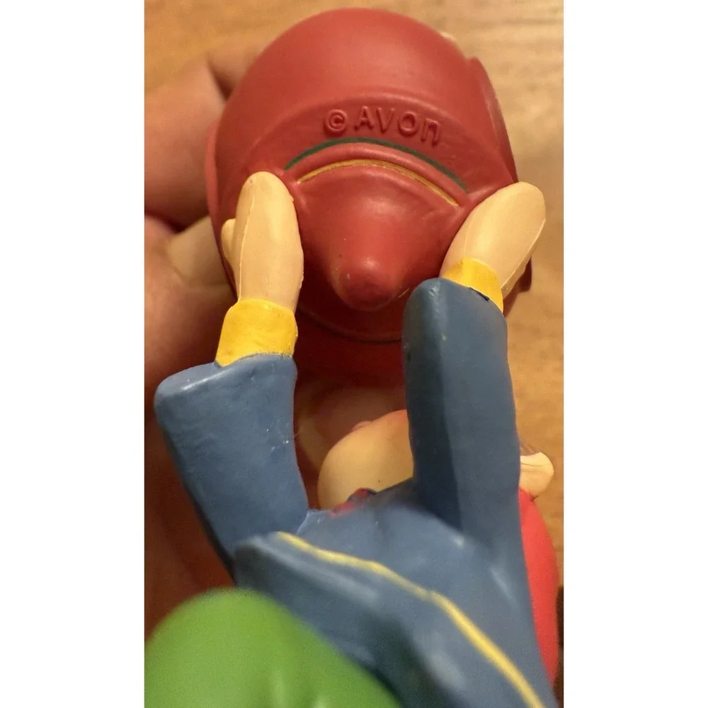 Vintage 1980 Avon Elf with‎ Christmas Decoration Ornament Santas Helper 4 in